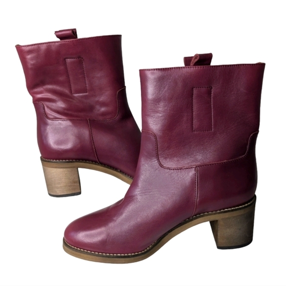 Free People Tabby Ankle Boot Mulberry...Size EUR 39.5/US 8.5 - Picture 2 of 11